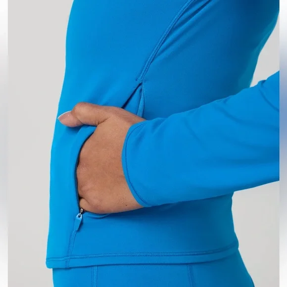 Vuori AllTheFeels Full Zip regatta blue M NEW - Picture 2 of 5